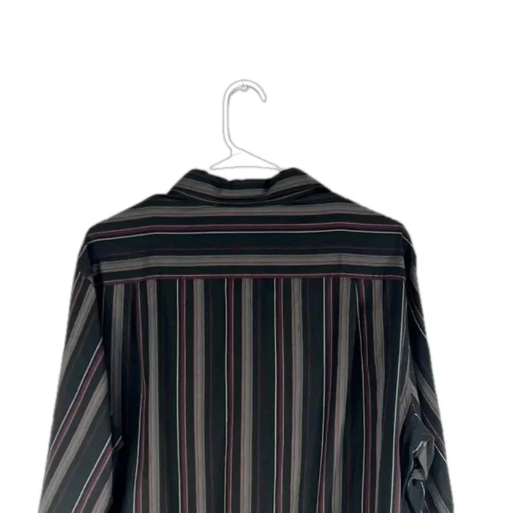 Claiborne button down shirt men’s large Claiborne black stripe button down shirt